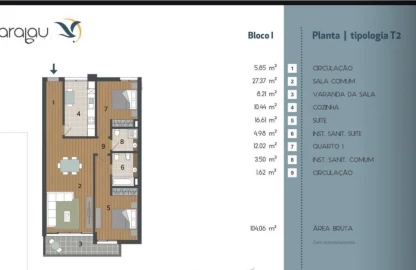 Apartamento T2 para Venda em Caniço