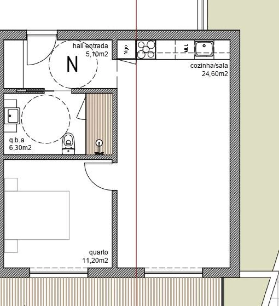 Apartamento T1 para Venda em São João de Ver Foto 17