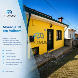 Moradia T3 para Venda em Gondomar (São Cosme), Valbom e Jovim