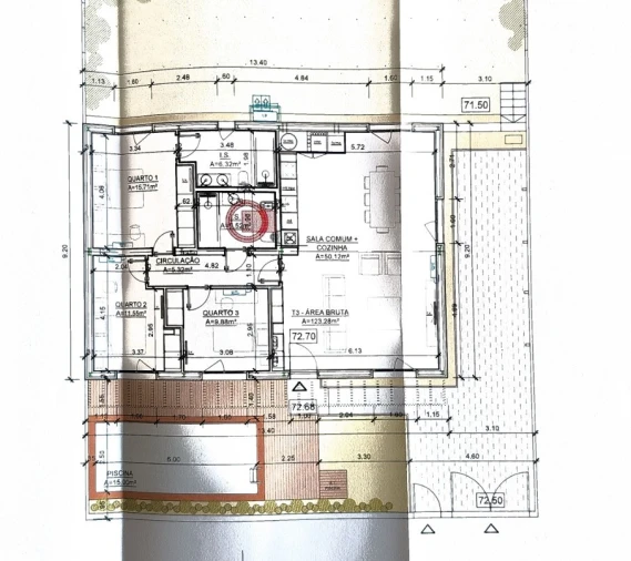 Moradia T3 para Venda em Bombarral e Vale Covo Planta 1