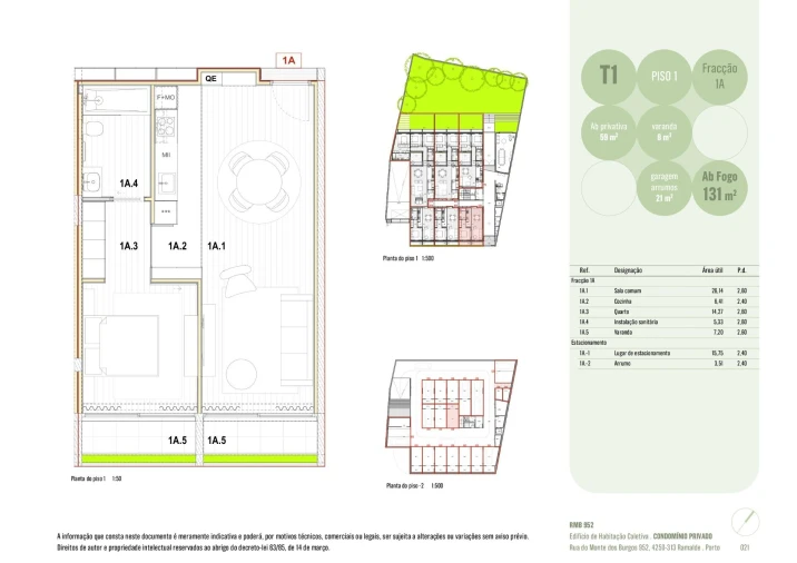 Apartamento T1 para Venda em Ramalde Foto 8