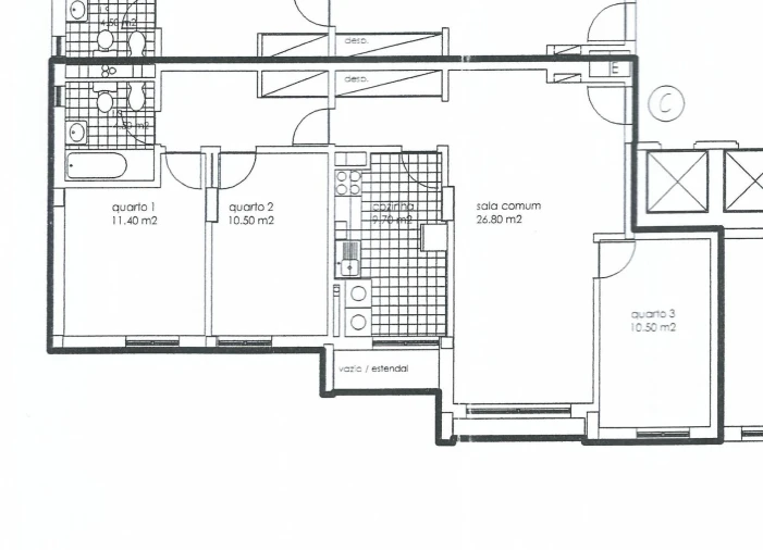 Apartamento T3 para Venda em Santa Clara Foto 24