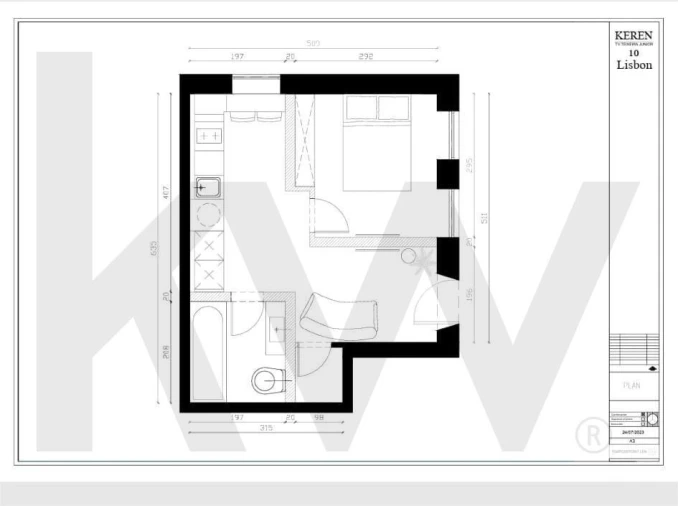 Apartamento T1 para Arrendamento em Alcantara Foto 17