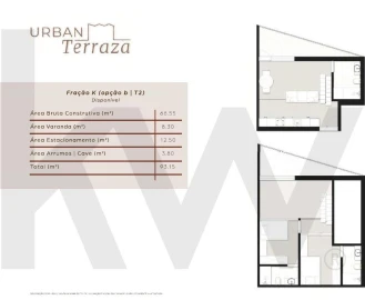 Apartamento T2 para Venda em São Mamede de Infesta e Senhora da Hora