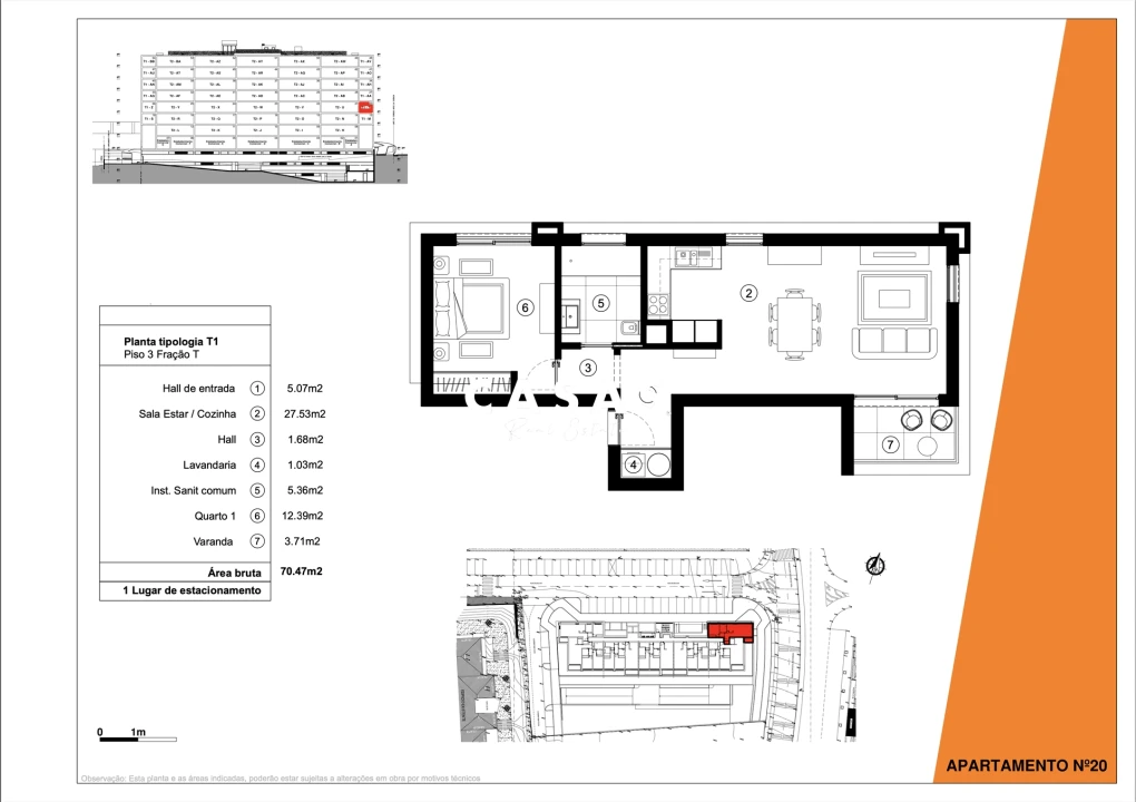 Apartamento T1 para Venda em São Martinho Foto 26