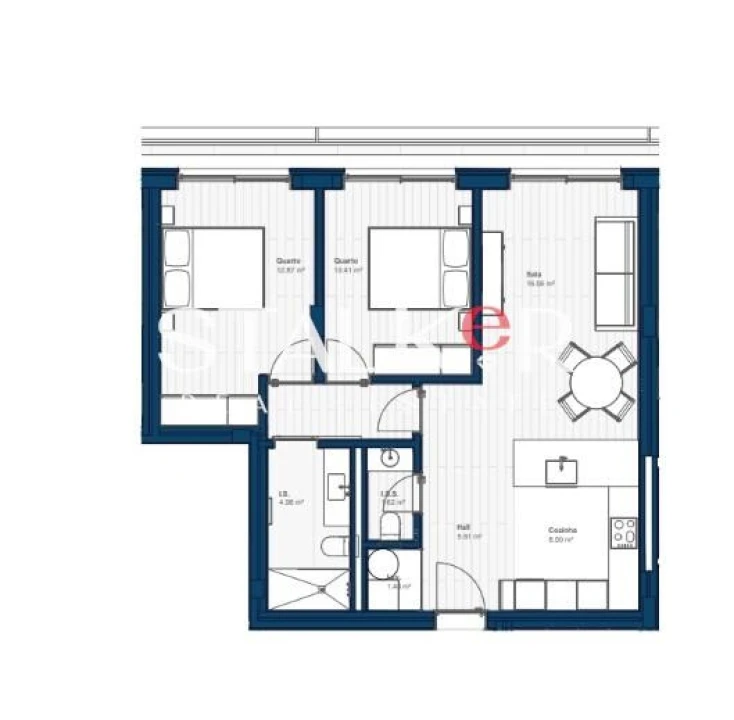 Apartamento T2 para Venda em Canidelo Foto 35