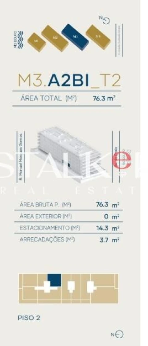 Apartamento T2 para Venda em Canidelo
