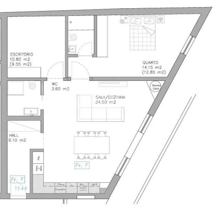 Apartamento T1 para Venda em Esgueira Foto 11