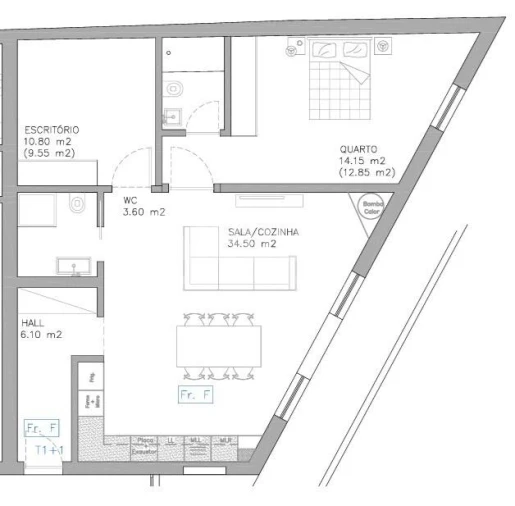 Apartamento T1 para Venda em Esgueira Foto 11