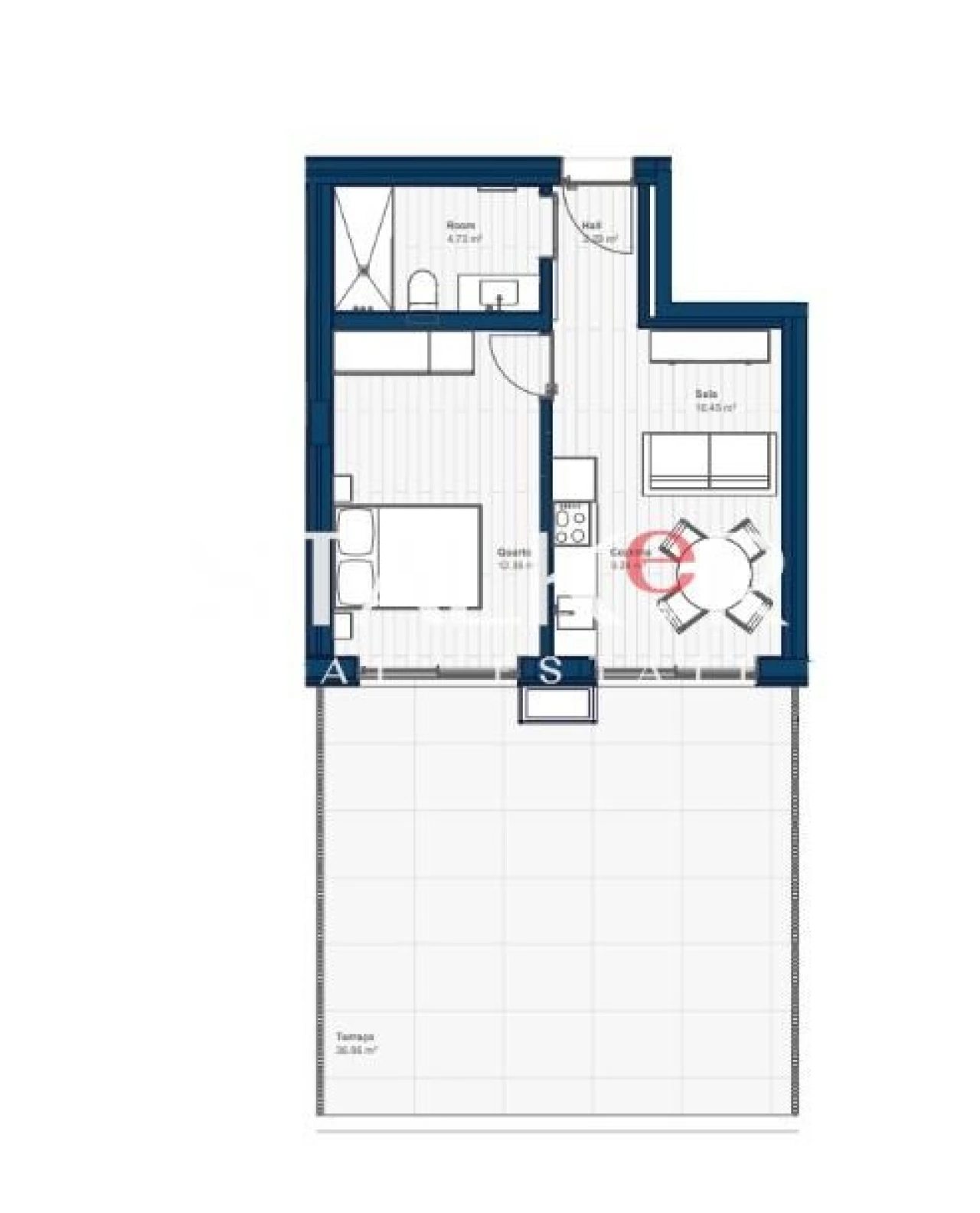 Apartamento T1 para Venda em Canidelo Foto 33