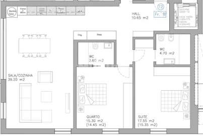 Apartamento T2 para Venda em Esgueira