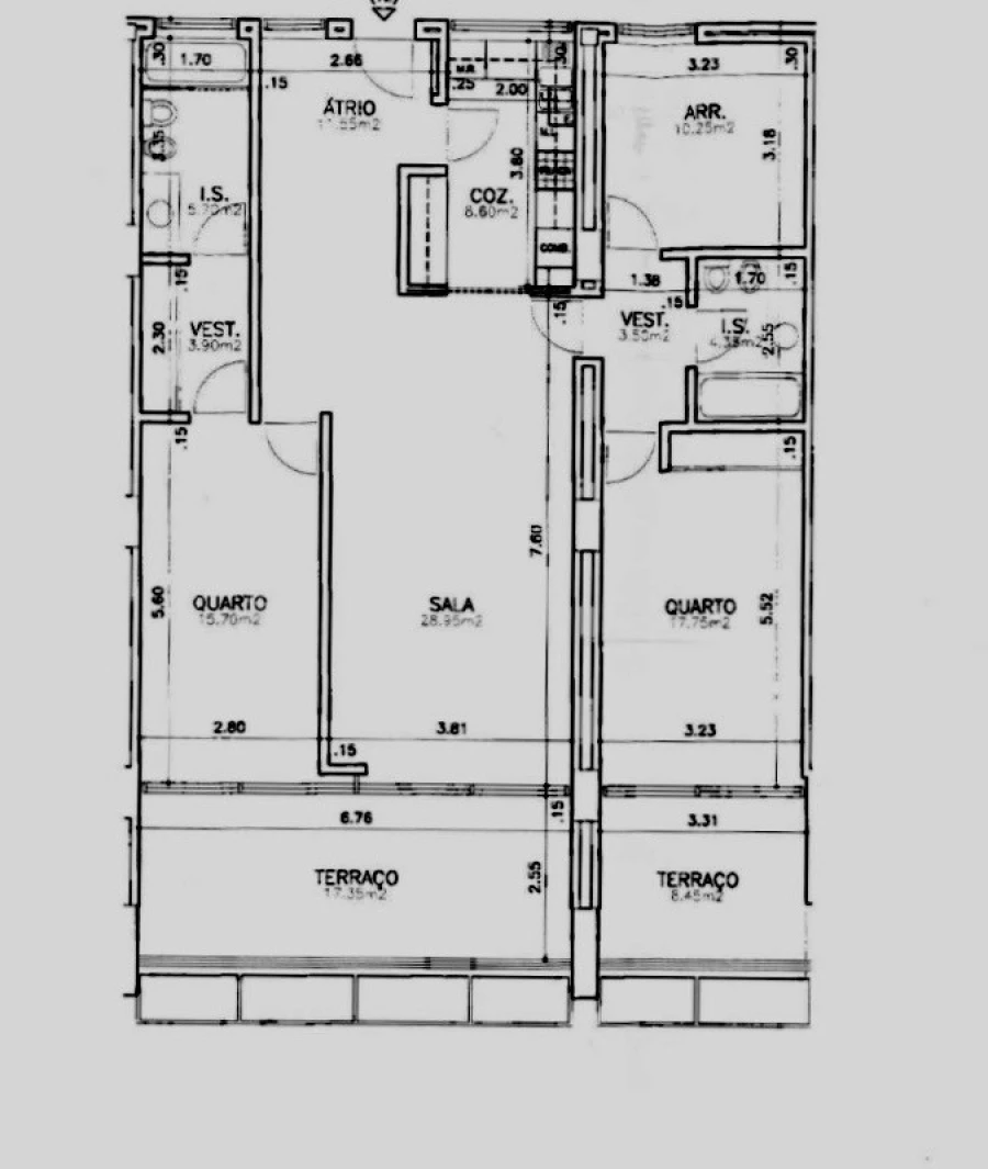 Apartamento T3 para Venda em Sesimbra (Santiago) Planta 1