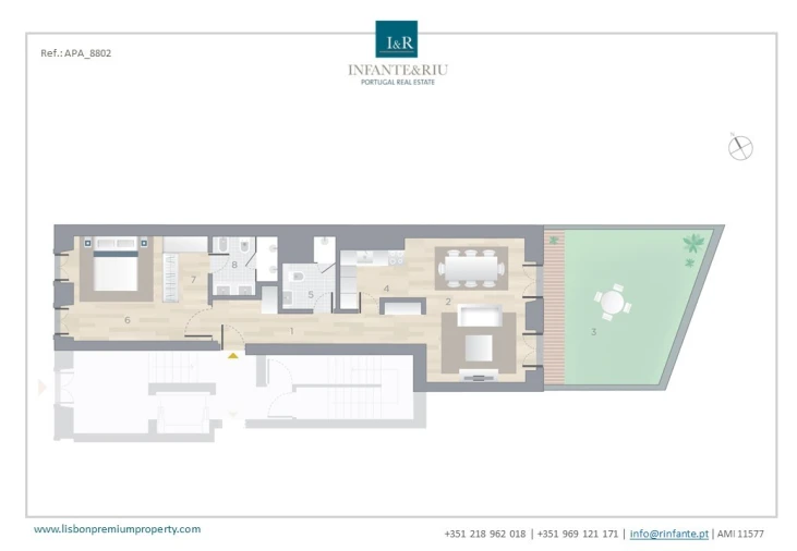 Apartamento T1 para Venda em Arroios Planta 1