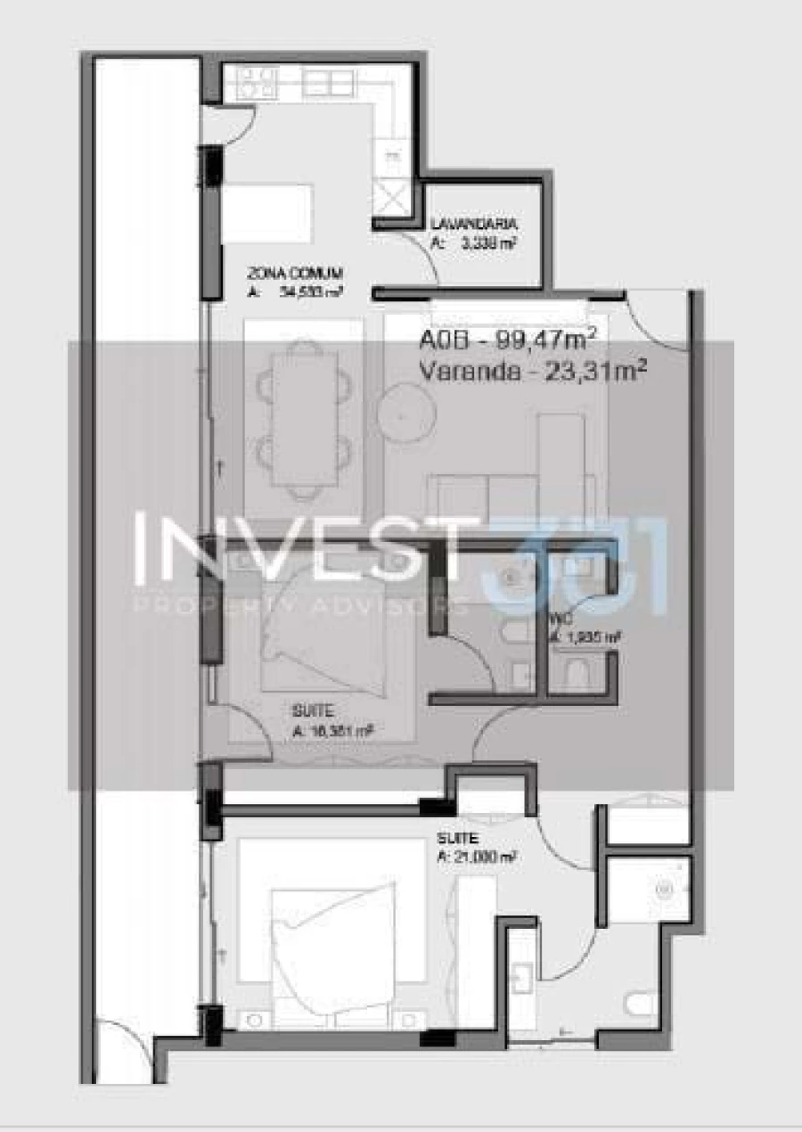 Apartamento T2 para Venda em Paços de Ferreira Foto 16