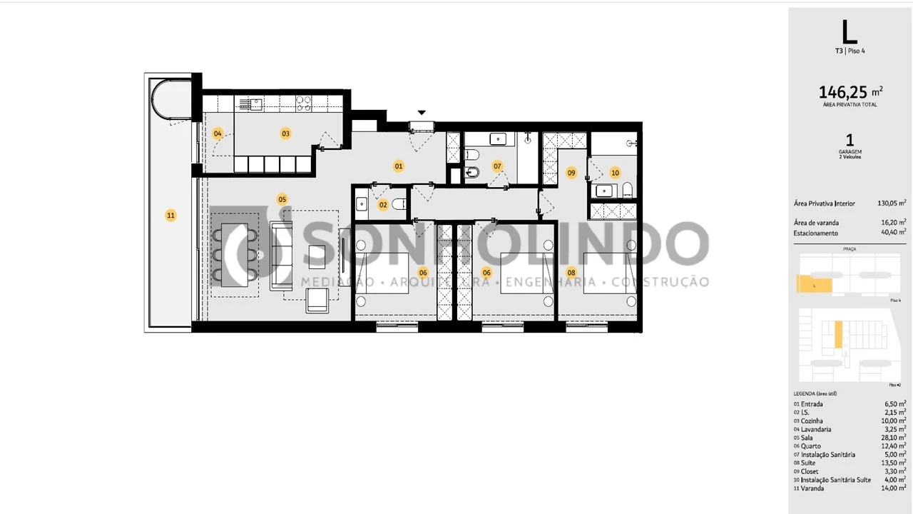 Apartamento T3 para Venda em Cidade da Maia Foto 28