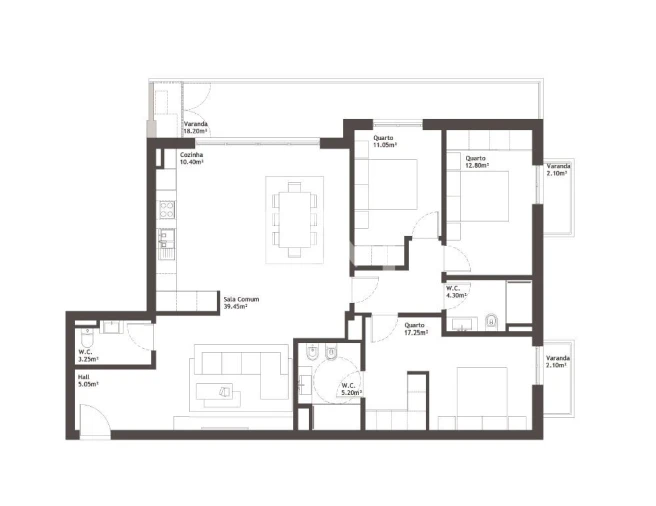 Apartamento T3 para Venda em Baltar Foto 21