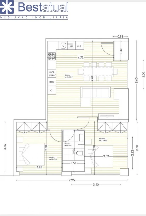 Apartamento T1 para Venda em Bougado (São Martinho e Santiago)