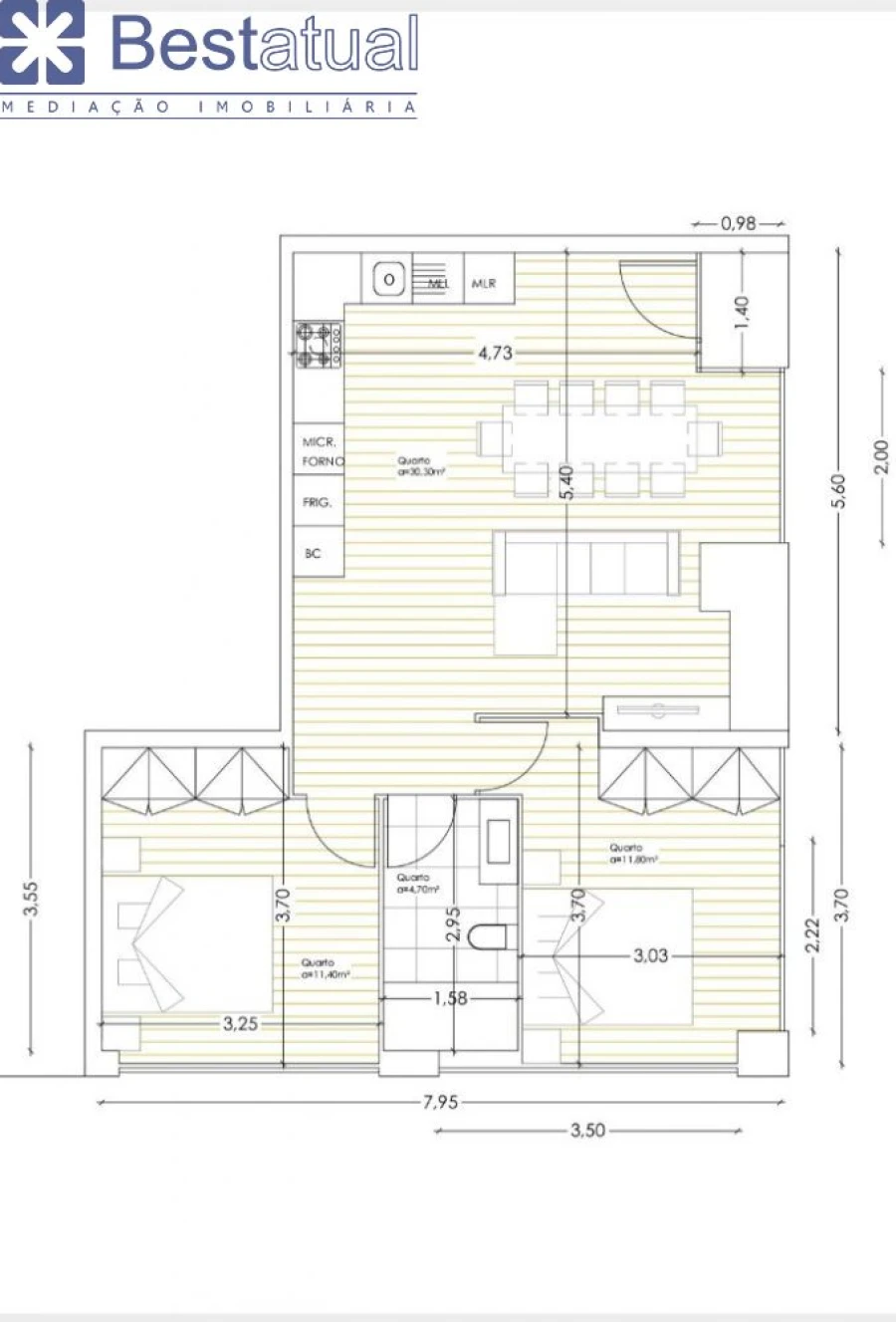 Apartamento T1 para Venda em Bougado (São Martinho e Santiago) Foto 1
