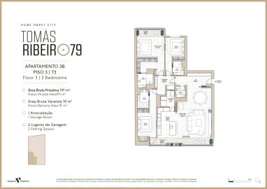 Apartamento T3 para Venda em Avenidas Novas