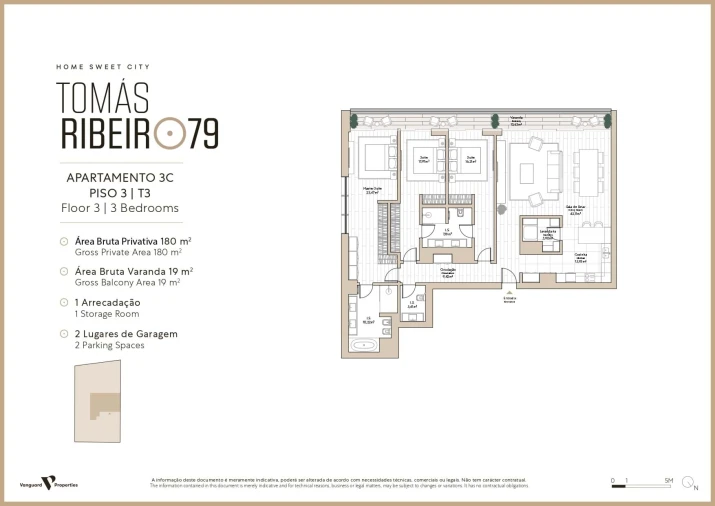 Apartamento T3 para Venda em Avenidas Novas Foto 24