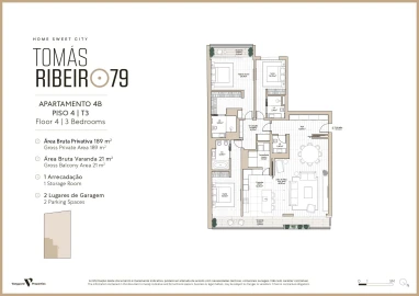 Apartamento T3 para Venda em Avenidas Novas