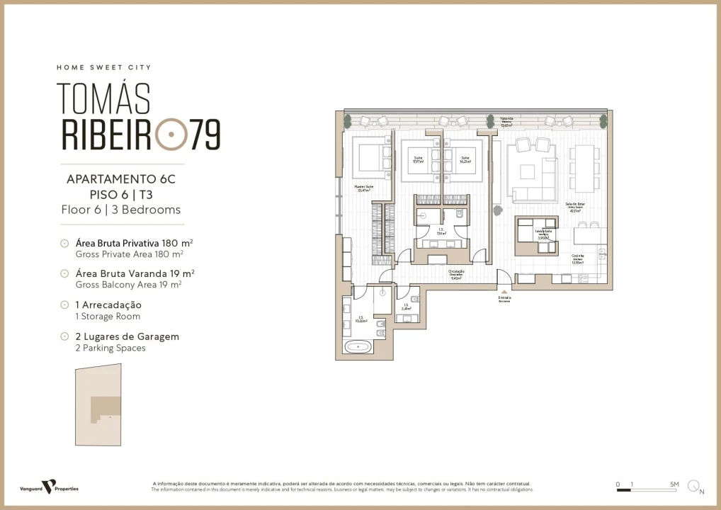 Apartamento T3 para Venda em Avenidas Novas Foto 25