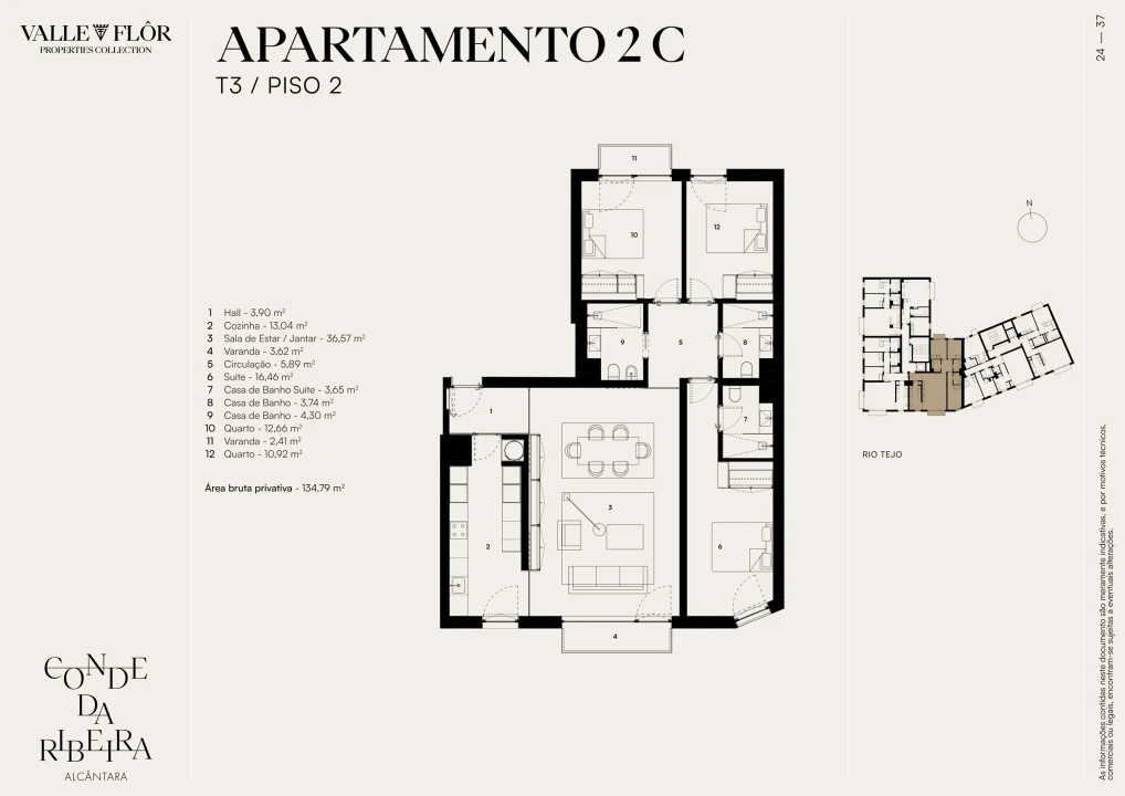 Apartamento T3 para Venda em Alcantara Foto 16