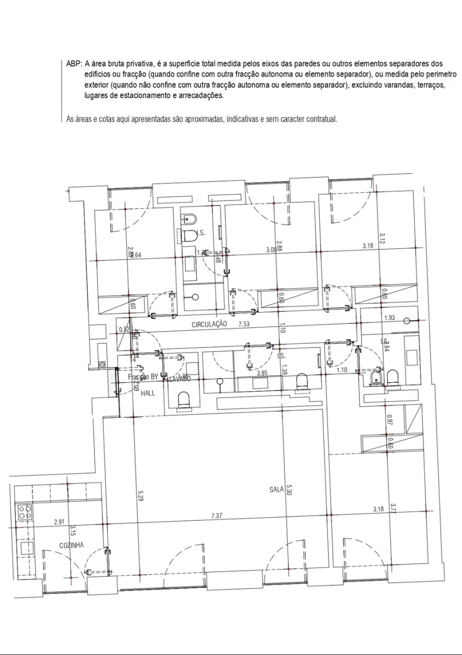 Apartamento T4 para Venda em Estrela Planta 1