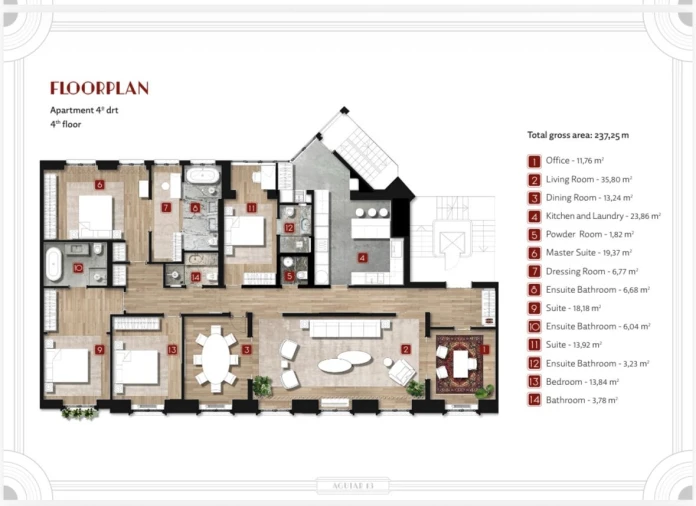 Apartamento T4 para Venda em Santo António Planta 1