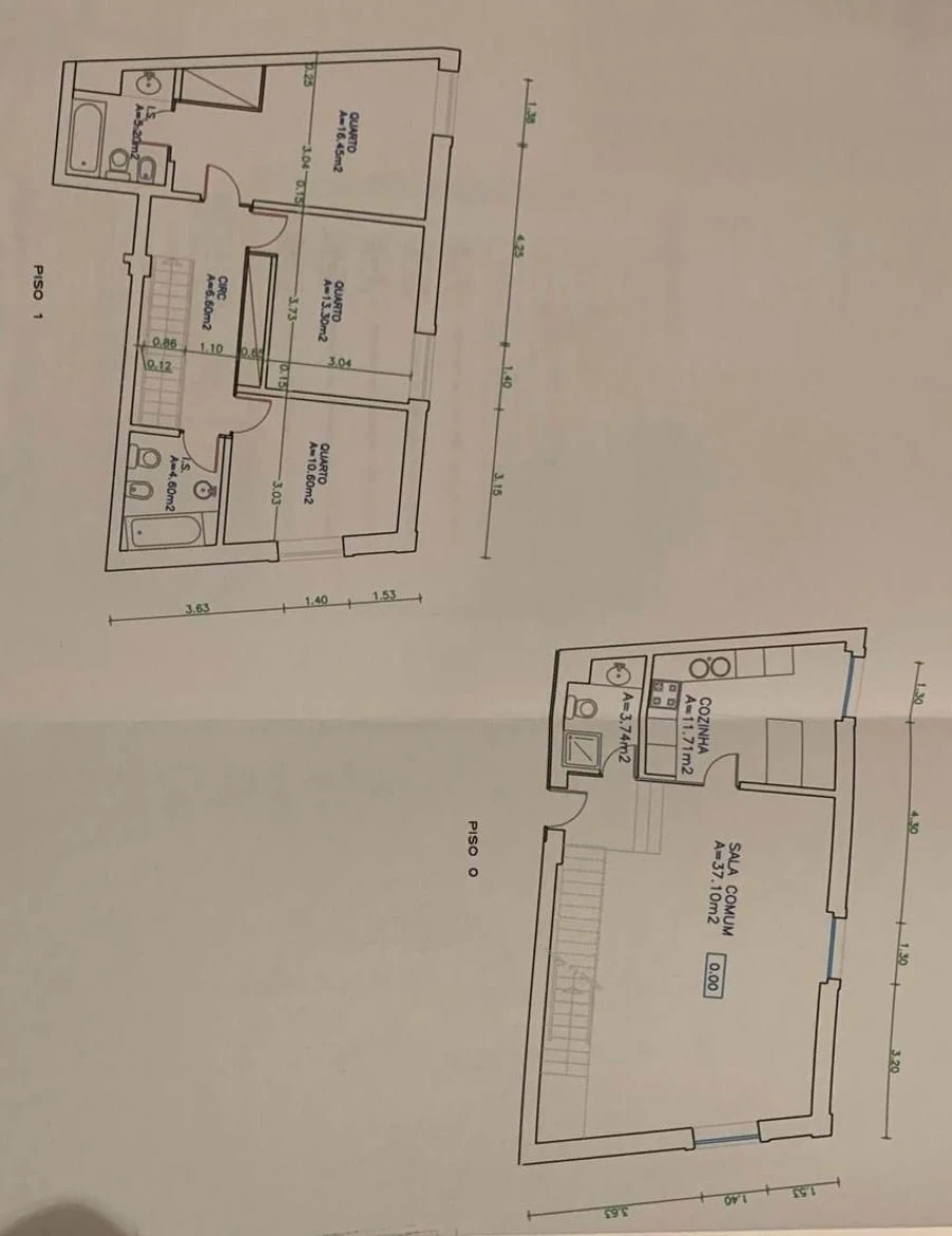 Apartamento T3 para Venda em Misericórdia Planta 1