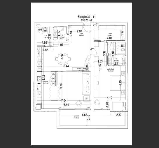 Apartamento T1 para Venda em São Martinho Planta 1