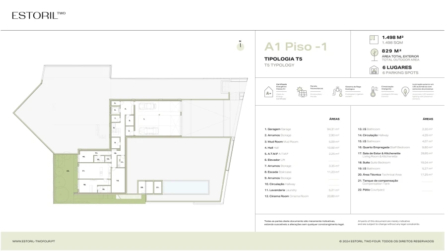 Moradia T5 para Venda em Cascais e Estoril Foto 19