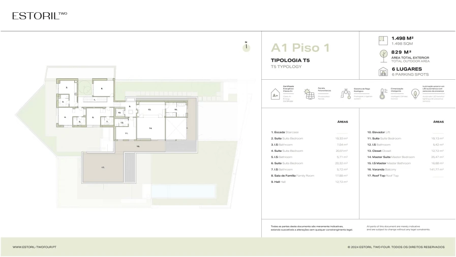 Moradia T5 para Venda em Cascais e Estoril Foto 21