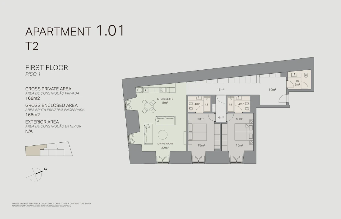 Apartamento T2 para Venda em Misericórdia Foto 15