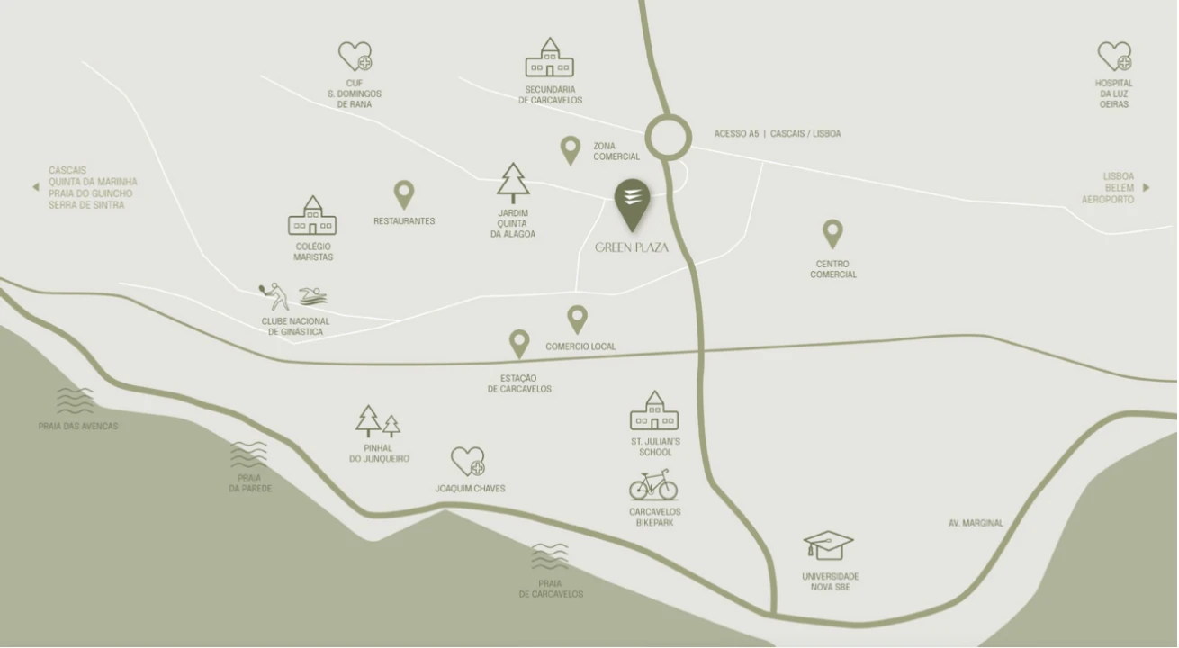 Apartamento T3 para Venda em Carcavelos e Parede Foto 21