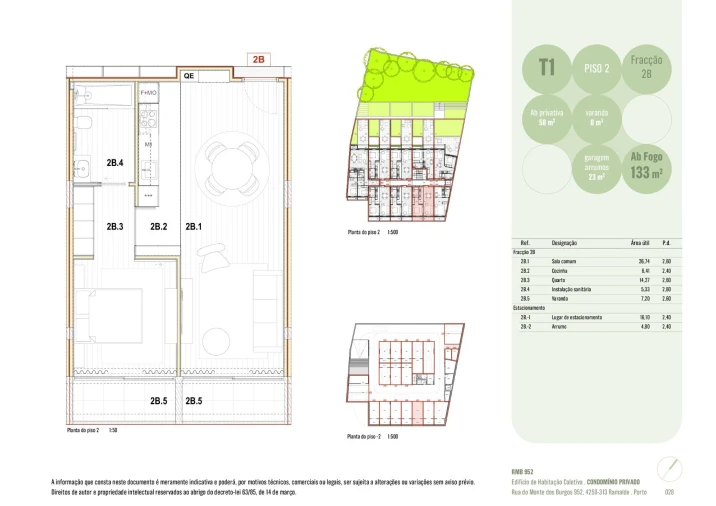 Apartamento T1 para Venda em Ramalde Foto 8
