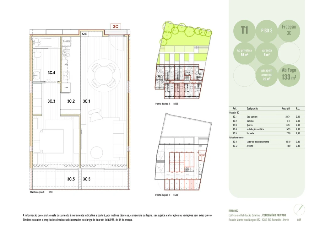 Apartamento T1 para Venda em Ramalde Foto 8
