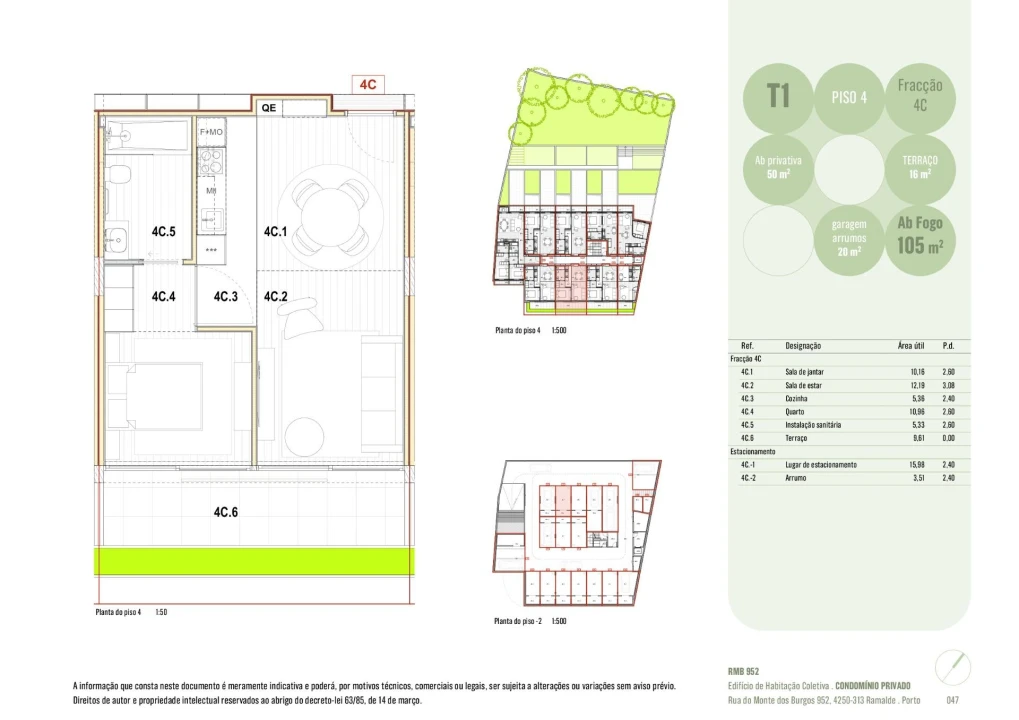 Apartamento T1 para Venda em Ramalde Foto 8