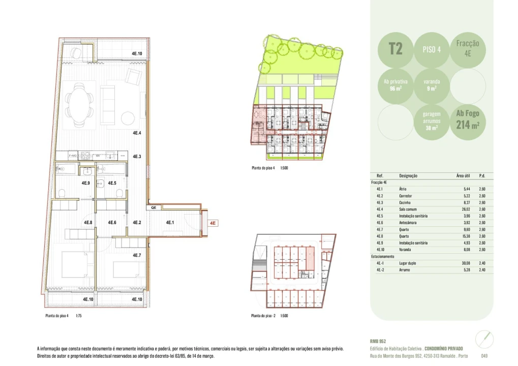 Apartamento T2 para Venda em Ramalde Foto 8