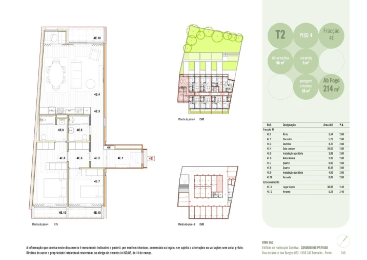 Apartamento T2 para Venda em Ramalde Foto 8