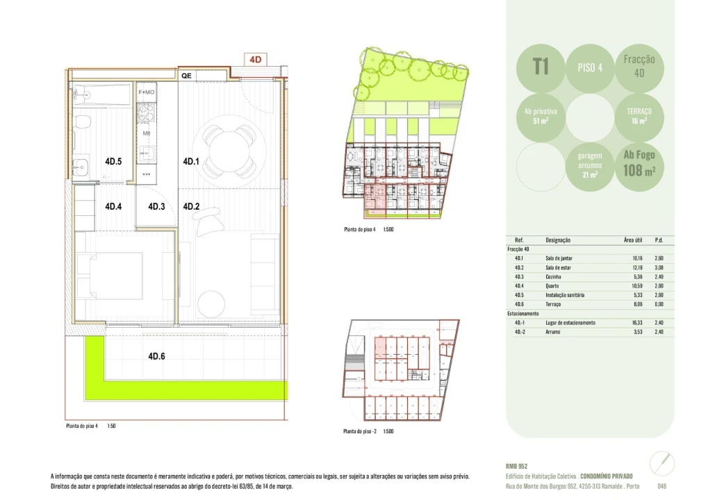 Apartamento T1 para Venda em Ramalde Foto 8