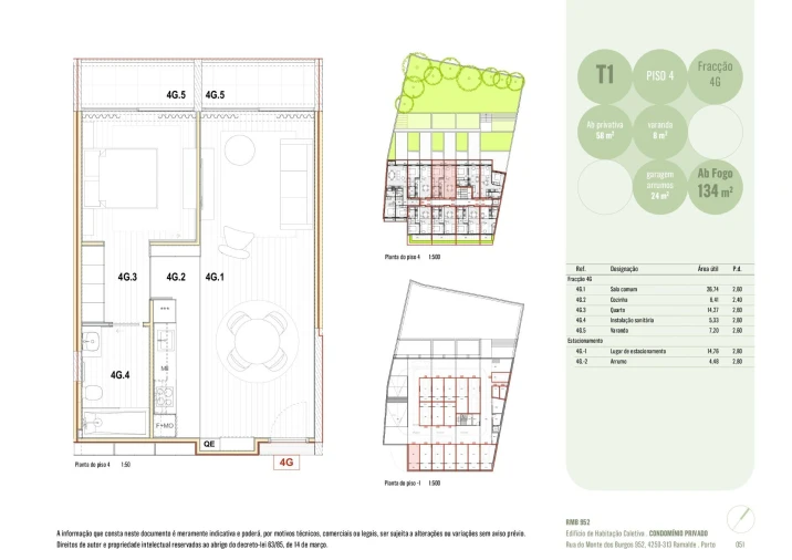 Apartamento T1 para Venda em Ramalde Foto 8