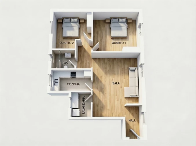 Apartamento T2 para Venda em Tavira (Santa Maria e Santiago) Planta 1