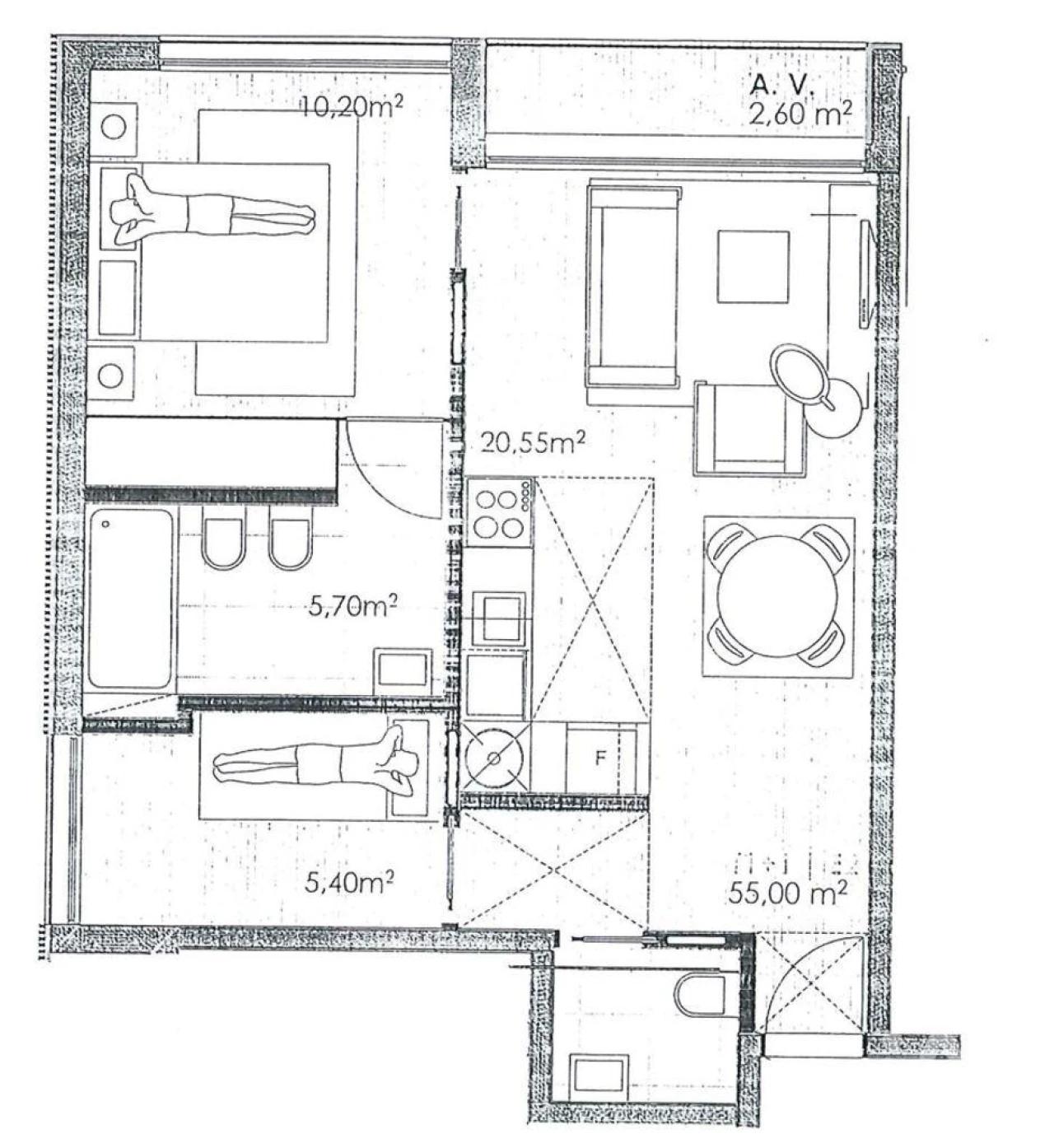 Apartamento T1 para Venda em Mafamude e Vilar do Paraíso Foto 24