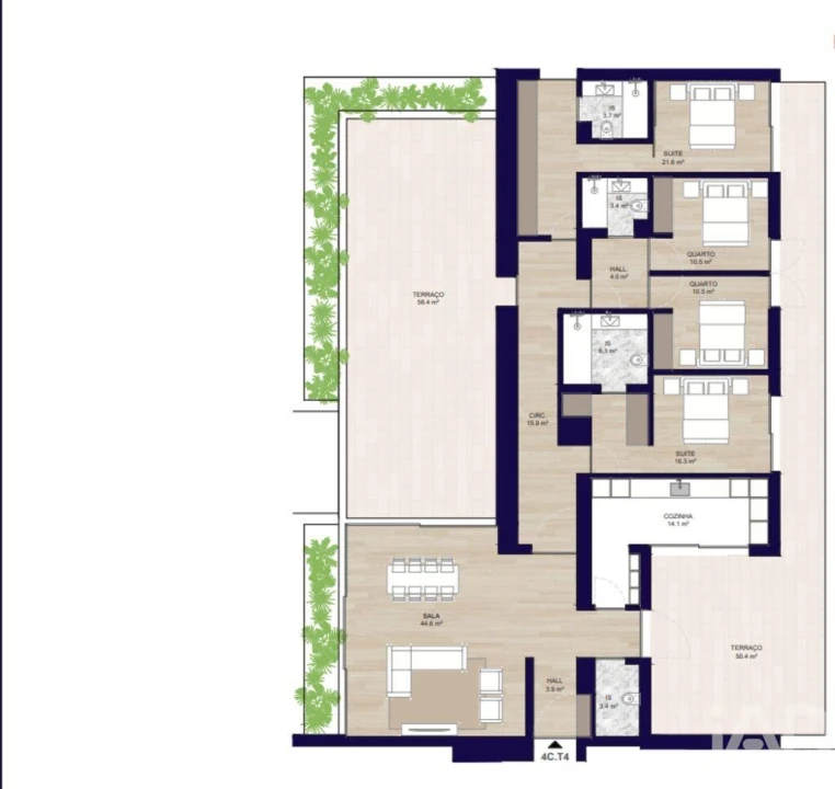 Apartamento T4 para Venda em Matosinhos e Leça da Palmeira Foto 29