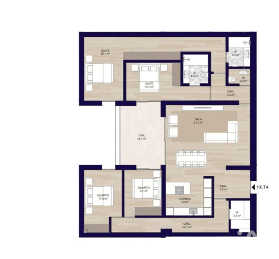 Apartamento T4 para Venda em Matosinhos e Leça da Palmeira Foto 29