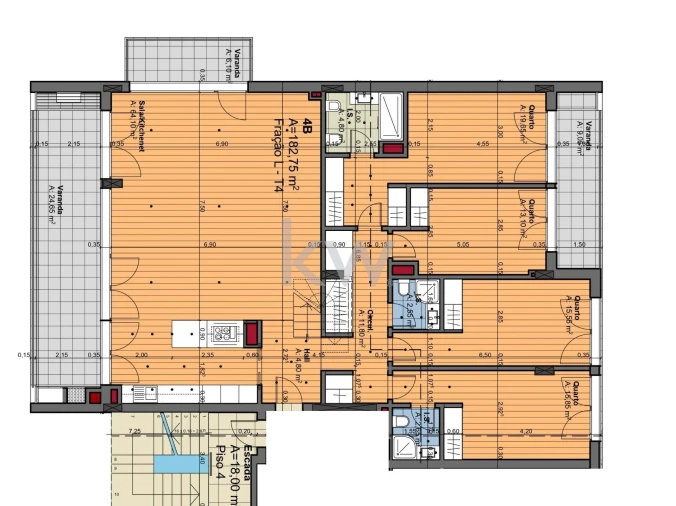 Apartamento T4 para Venda em Montijo e Afonsoeiro Planta 1