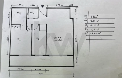 Apartamento T1 para Venda em Costa da Caparica