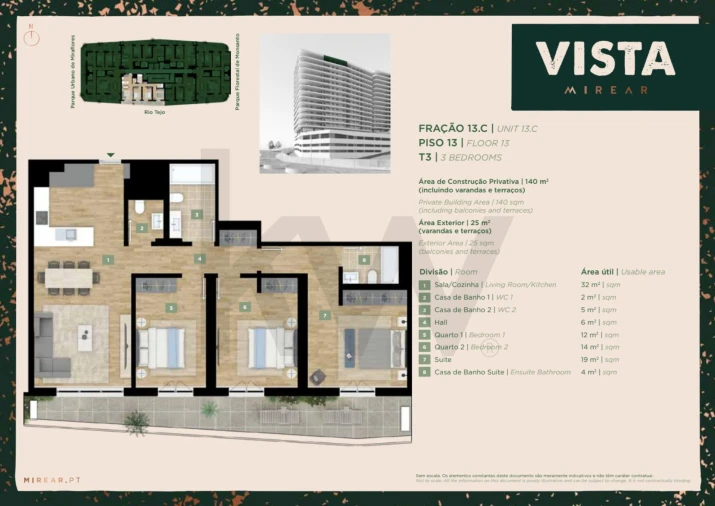 Apartamento T3 para Venda em Algés, Linda-A-Velha e Cruz Quebrada-Dafundo Foto 25