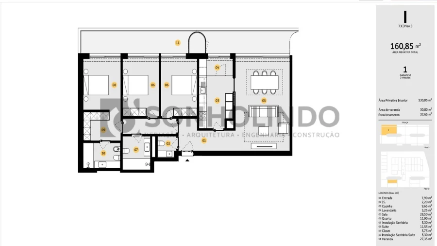 Apartamento T3 para Venda em Cidade da Maia Foto 28